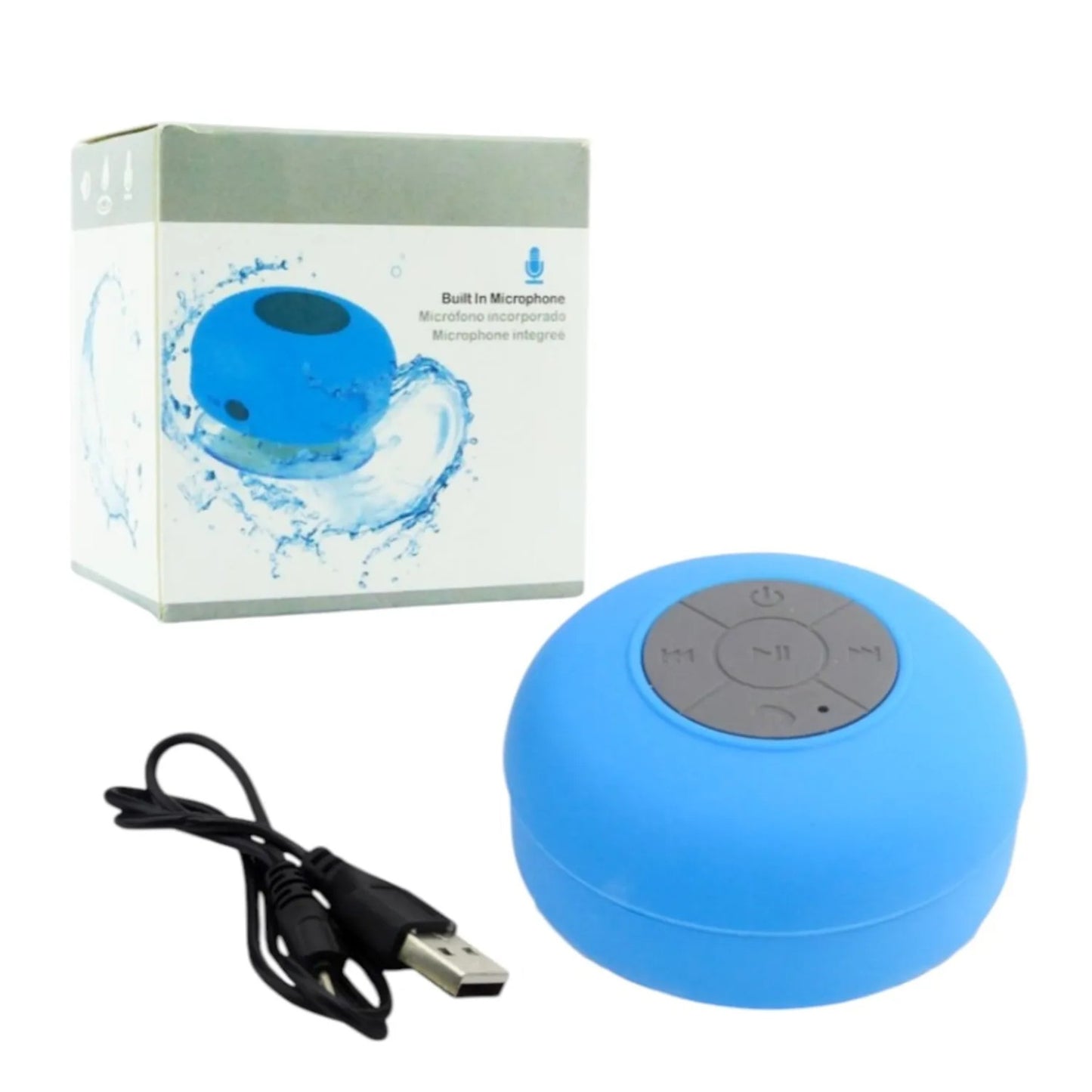 Parlante Ducha Bluetooth Portátil con Luces LED