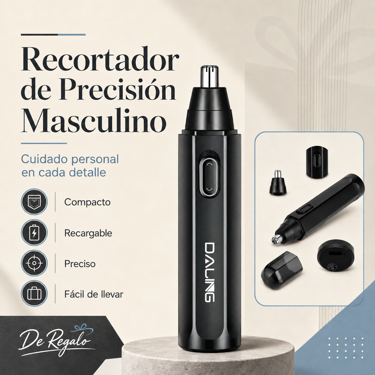 Depiladora de precisión masculino