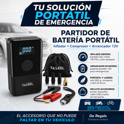 Partidor Arrancador de auto portátil